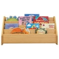 thumbnail image 1 of Tot Mate Children's Wooden Bookshelf, 4 Tier Book Display Shelf Storage Maple 32 1/2"Wx14"Dx15 1/2"H, 1 of 6