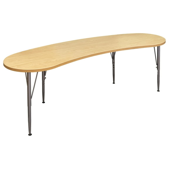 Tot Mate Curved Table, Adjustable Height Legs, Table Top Height 14" to 23", Ready-to-Assemble