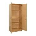 thumbnail image 1 of Tot Mate Double-Door Tall Cabinet, Maple Wood Laminate, 30"W x 20 1/2"D x 72"H, RTA, 1 of 7