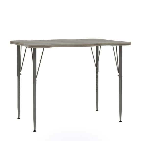 Tot Mate My Place Rectangular Adjustable Wooden Indoor Table, Table Top 21" - 30" H, RTA