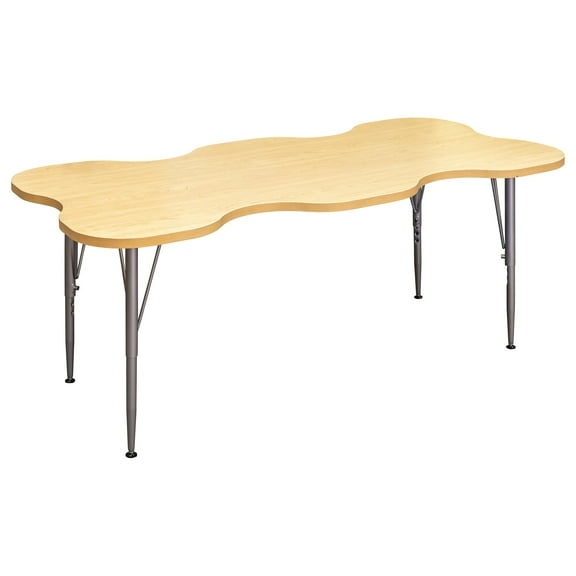 Tot Mate My Place Rectangular Table, Adjustable Height Legs, Table Top Height 14" to 23", RTA