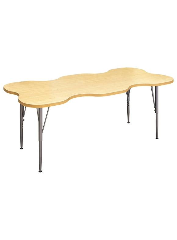 Tot Mate My Place Rectangular Table, Adjustable Height Legs, Table Top Height 14" to 23", RTA