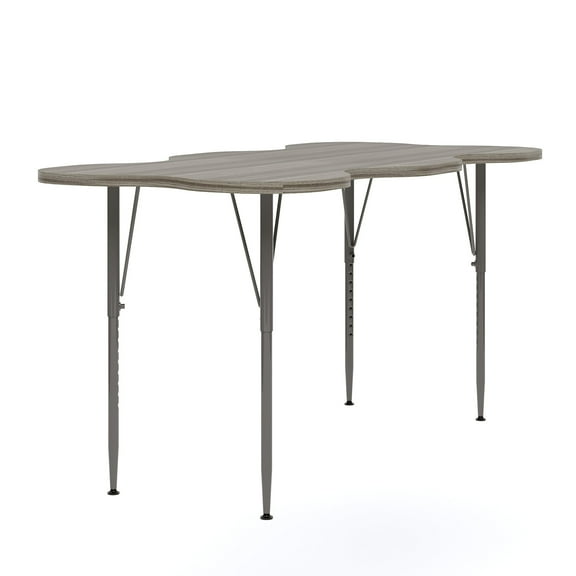 Tot Mate My Place Rectangular Table, Adjustable Height Legs, Table Top Height 21" to 30", RTA
