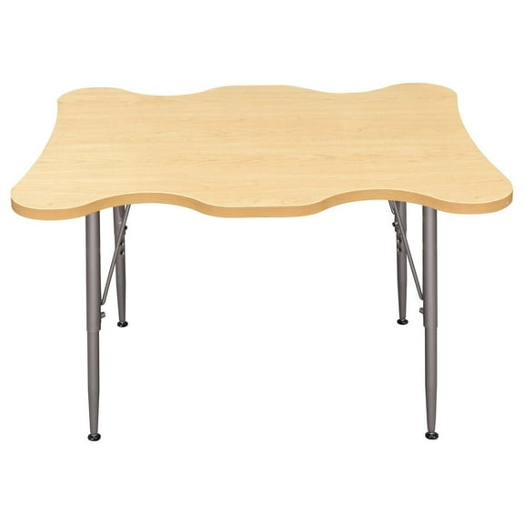 Tot Mate My Place Rectangular Table with Adjustable Height Legs 21" to 30", Ready-to-Assemble
