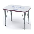 thumbnail image 1 of Tot Mate Versa Adjustable Height Kids Desk Activity Table Markerboard Top (Purple, Tall 21 - 30" H), 1 of 6