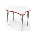 thumbnail image 1 of Tot Mate Versa Kid's Desk Adjustable Height Table, Red, Tall 21 - 30" H, Large Curve, 1 of 5
