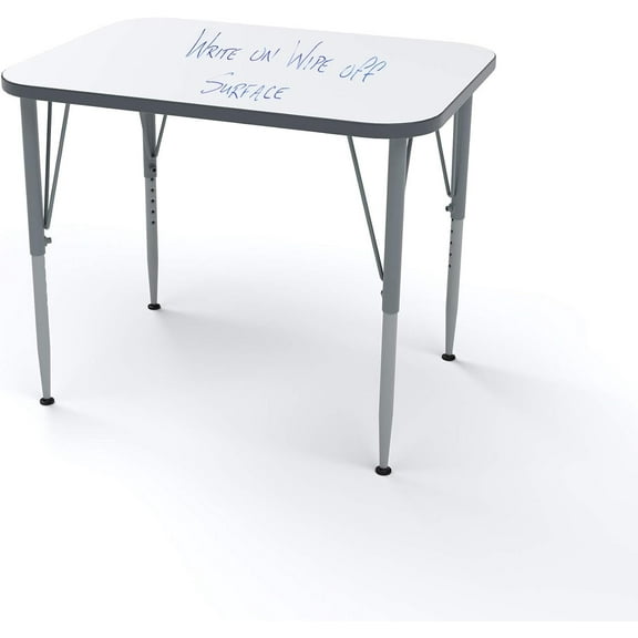 Tot Mate Versa Kid's Markerboard Desk, Large Rectangular Table, Midnight Velvet, Tall 21 - 30" H