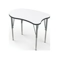 thumbnail image 1 of Tot Mate Versa Kid's School Desk Adjustable Height Table, Midnight Velvet, Tall 21 - 30" H Lge Curve, 1 of 5