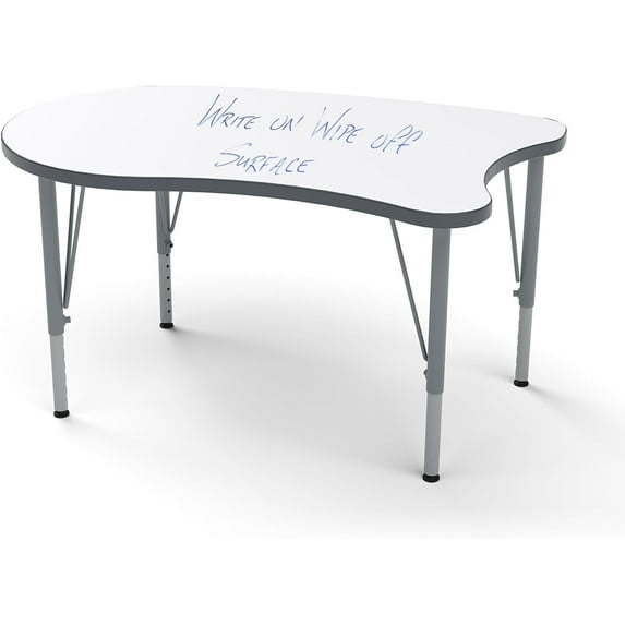 Tot Mate Versa Kids Markerboard School Desk, Adjustable, Midnight Velvet, Short 14 - 23" H Lge Curve