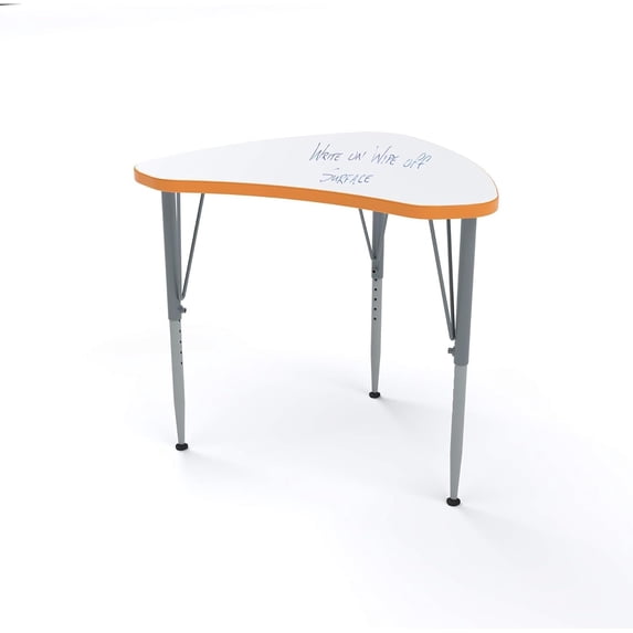 Tot Mate Versa Kids Whiteboard School Desk, Adjustable, Orange Grove, Tall 21 - 30" H, Shutter