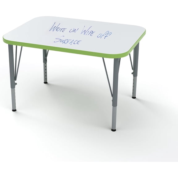 Tot Mate Versa Markerboard School Desk, Adjustable Height Kids Table, Island, Short 14 - 23" H