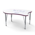 thumbnail image 1 of Tot Mate Versa Markerboard School Desk Adjustable Height Kids Table, Purple, 14 - 23" H, Large Curve, 1 of 6
