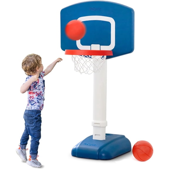 Tot Shot Toddler Set - Kids Indoor & Outdoor Toy Hoop with Adjustable Height