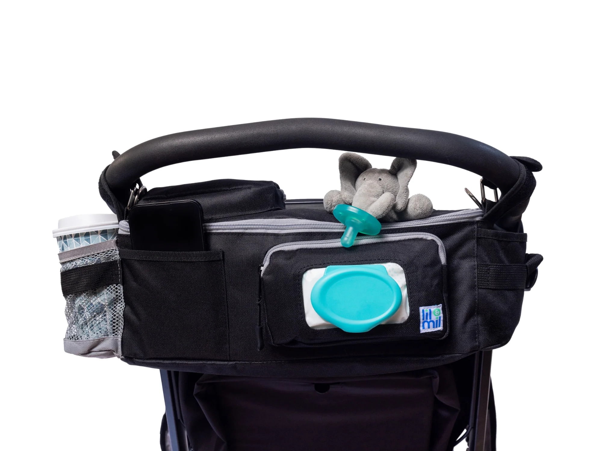 Lil & Mil 2-in-1 Stroller Organizer With Cup Holder & Crossbody Diaper