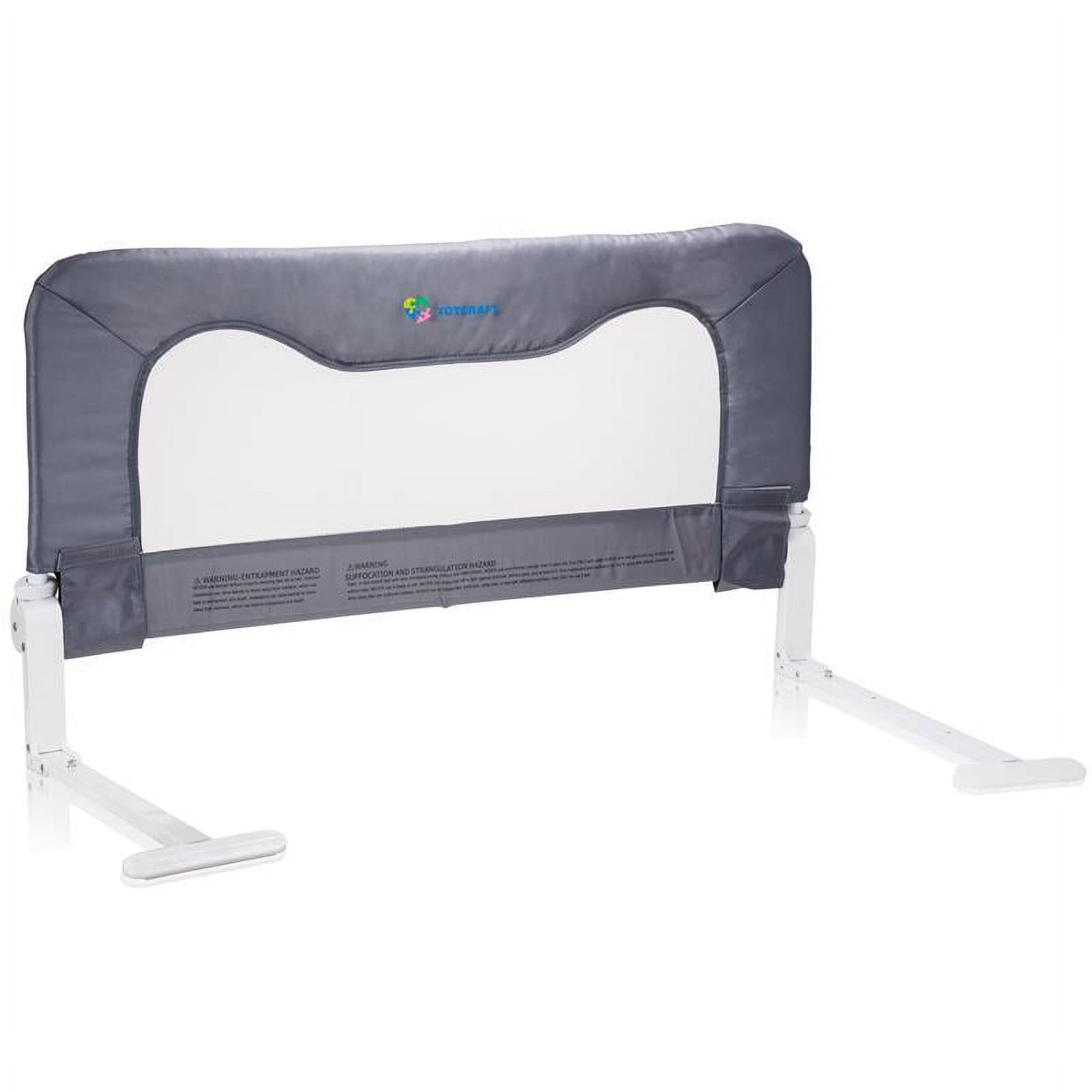 TotCraft Cecily 3 ft. Toddler Bed Rail for All Bed Size - Grey