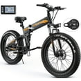 thumbnail image 1 of TotGuard 26"x4" Electric Bike, Fat Tire 500W Ebike, Foldable Electric Bicycles E Bikes for Adults Electric 48V 10Ah Battery, Dual Shock Absorber, Lockable Fork UL2849, 1 of 23