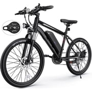 TotGuard Electric Bike for Adults, 26 Ebike 350W Adult Electric Bicycles, Electric Mountain Bike with 36V 10.4Ah Battery, Suspension Fork, Shimano 21 Speed Gears