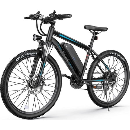TotGuard Electric Bike for Adults 27.5" E-Bike with 500W Motor, Electric Mountain Bike with 48V 10Ah Battery, Lockable Suspension Fork, Shimano 21 Speed Gears UL2849