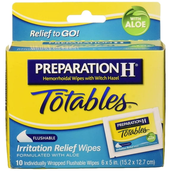 Totables Irritation Relief Wipes 10 Each (Pack of 3)