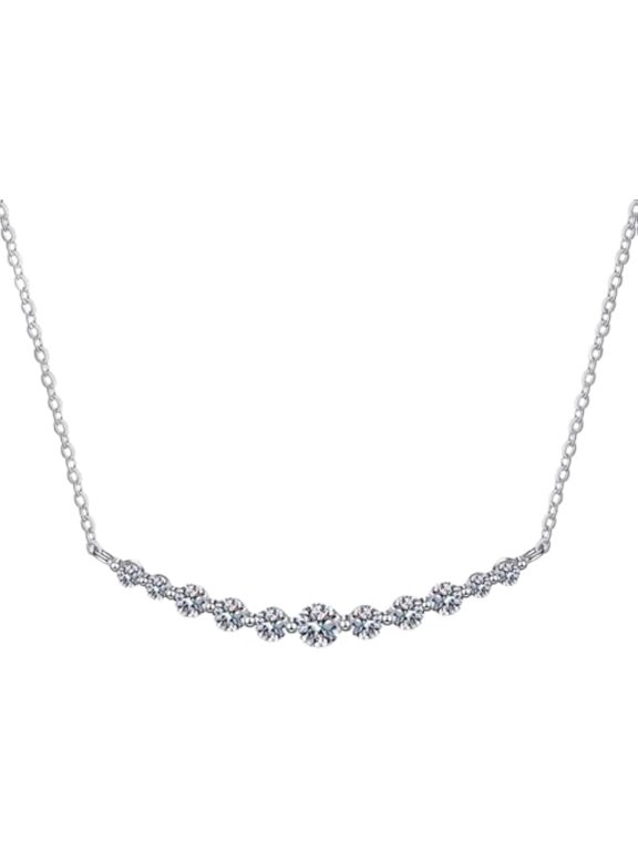 Total 1.1 Carat Moissanite Pendant Necklace Women's Diamond Necklace Lab Diamond Pendants for Necklaces Lady Moissanite Necklace for Wife Diamond Chains Lab Diamond Necklace