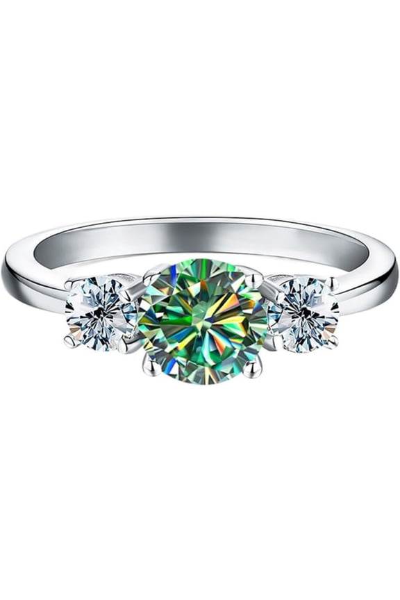 Total 3 CT Moissanite Diamond Ring for Women Diamond Engagement Rings 925 Sterling Silver Moissanite Ring Womens Anniversary Rings Diamond Wedding Rings Eternity Rings