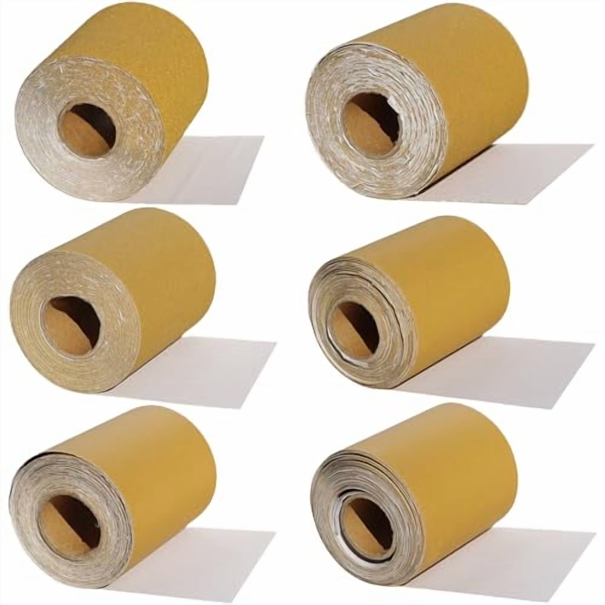 20 Yard PSA Sandpaper Roll Kit - 80/120/220/320 Grit Self-Adhesive Sanding Sheets For Woodworking & Auto Work