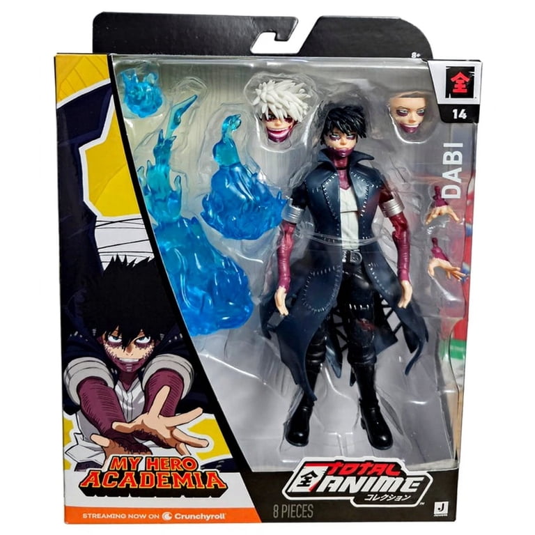 Total Anime, Dabi Action Figure, 6.5-inch, with Swappable