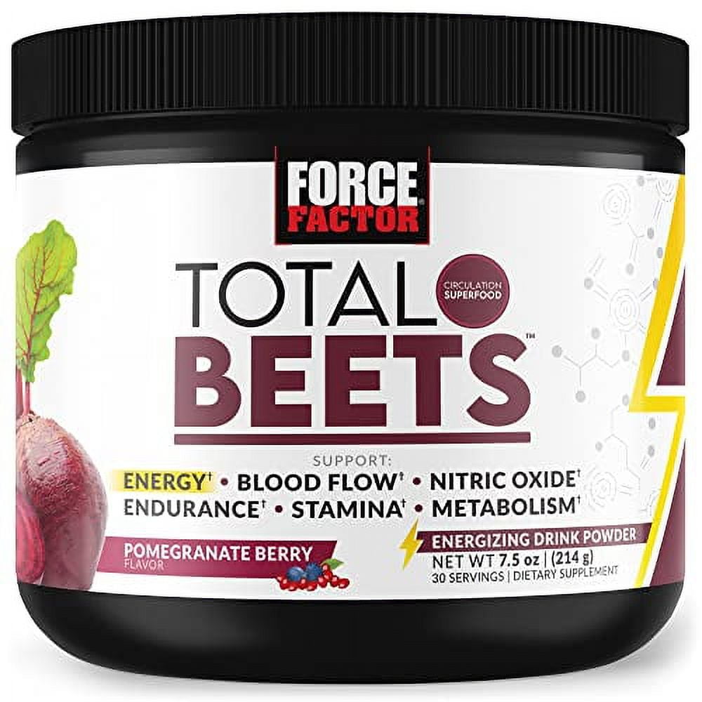 Total Beets Energy Drink Mix, Superfood Beet Root Powder with Nitrates