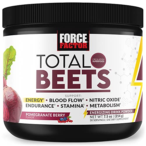 Total Beets Energy Drink Mix, Superfood Beet Root Powder with Nitrates
