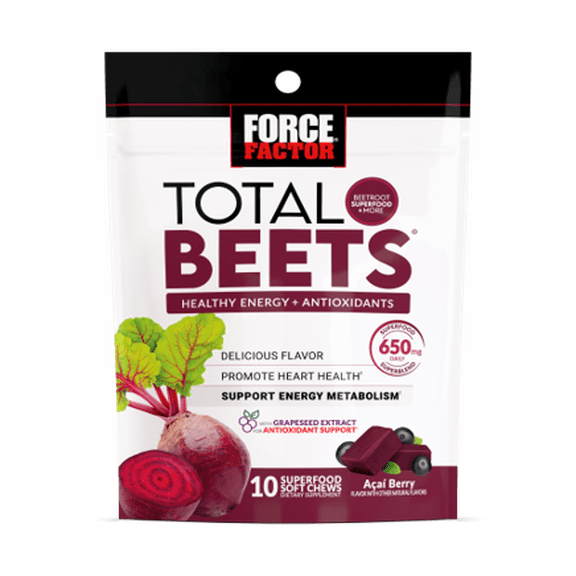 Total Beets Soft Chews, Acai Berry 10ct