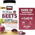 thumbnail interactive-video image 1 of Force Factor Total Beets Ultimate Heart Health, Blood Pressure Support with CoQ10 & Beet Root for Nitric Oxide & Energy, Berry, 60 Soft Chews, 1 of 14