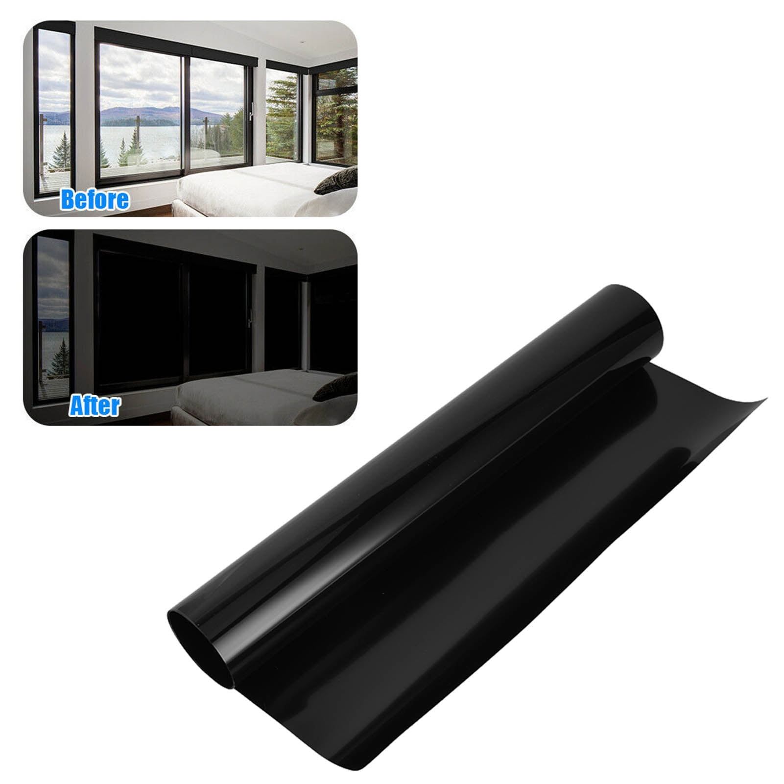 Total Blackout Window Film, Static Cling Window Tint Film Light