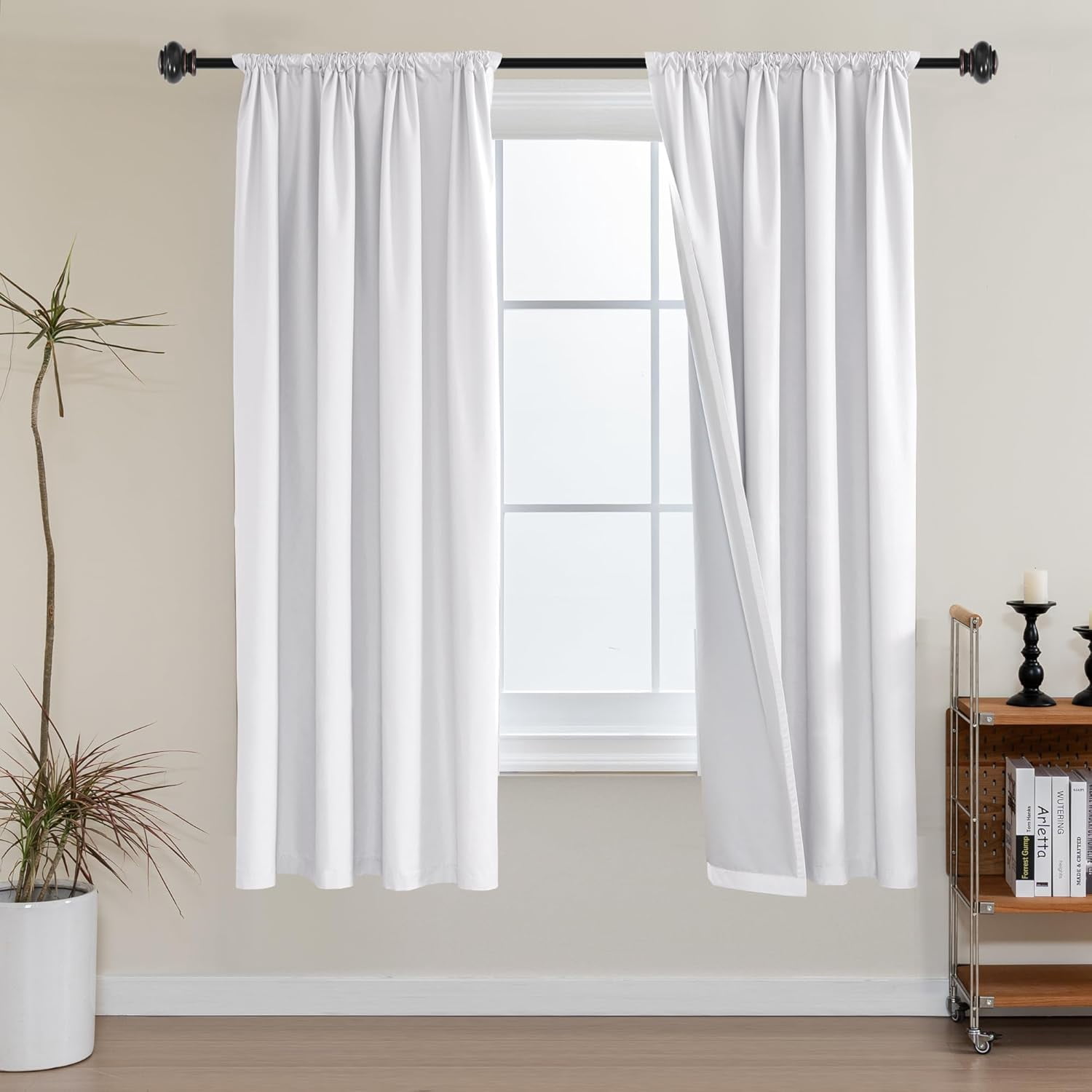 Total Blackout ins for Bedroom 63 Inches Long Rod Pocket Thermal ...