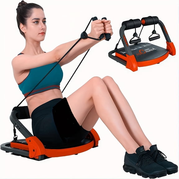 Total Body Workout Machine with Adjustable Resistance Bands, Core and Strength Training Equipment for Home Gym Fitness