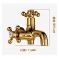 thumbnail image 1 of Total Brass Black Oil Brushed Double Using Washing Machine Faucet Bathroom Corner Faucet Tap Garden Outdoor Mixer ,360° Swivel Spout, 1 of 6