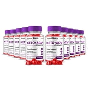 Total Burn Keto + ACV Gummies Supplement for Ketogenic Diet, Premium Formula, Organic Ingredients, 10 Month Supply 10 Pack