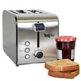 thumbnail image 1 of Total Chef 2-Slice Stainless Steel Toaster with Defrost and Reheat, 1 of 7