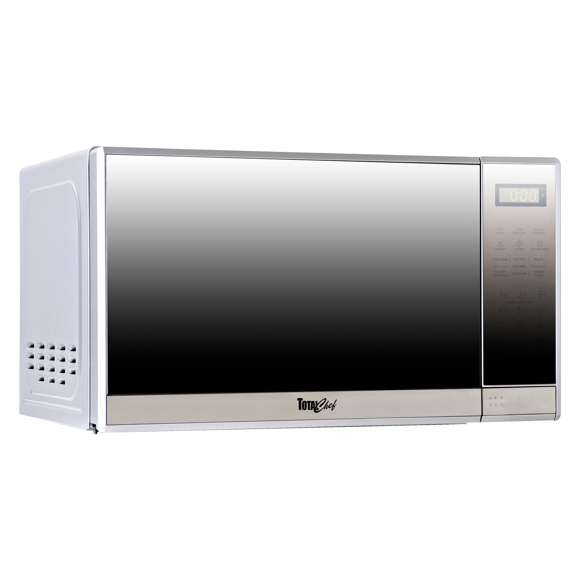 Compact Black and Silver Stainless Steel Microwave Oven for RV