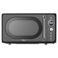 thumbnail image 1 of Total Chef Retro Microwave Oven, 0.7 Cu Ft, 8 Pre-Sets, 700W, Black, 1 of 5