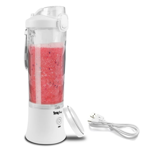 Total Chef Portable Blender 20 oz (600 mL), USB Rechargeable, White