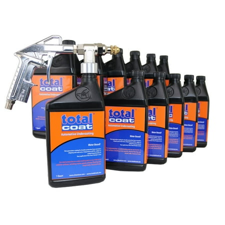 Total Coat Undercoating for Cars Trucks Auto Undercoating Kit Includes 12 Quarts + 1 Spray Gun
