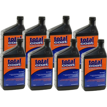Total Coat Vehicle Automotive Undercoating - Sprayable Undercoating, Water-Based Formula, No Solvents (8 quarts only)