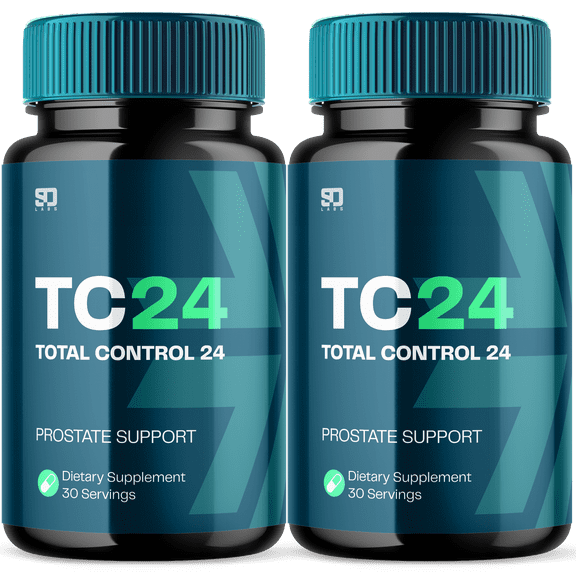Total Control 24 Prostate Support Supplement Advanced Mens Wellness Vitamin 120 Capsules