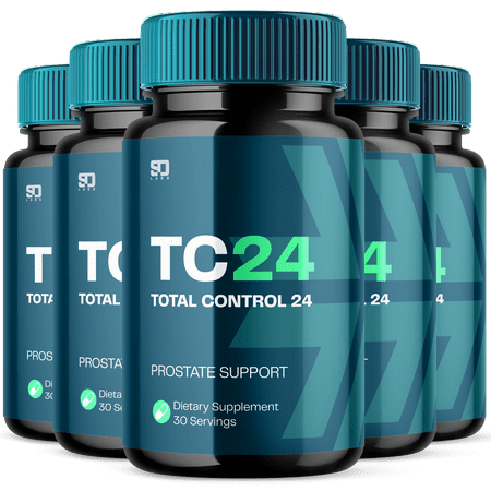 Total Control 24 Prostate Support Supplement Advanced Mens Wellness Vitamin 300 Capsules