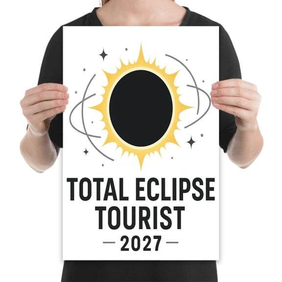 Total Eclipse Wall Art - Astronomy Lovers - 13x19 Poster Print - Space Decor