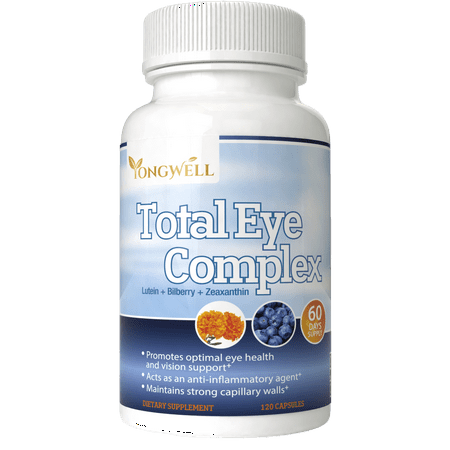 Total Eye Complex, Eye Vitamins with Lutein & Bilberry (120 Capsules)
