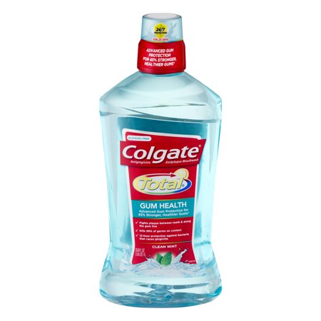 Colgate Total Gum Health Alcohol Free Mouthwash Antibacterial Formula (Pack of 48)