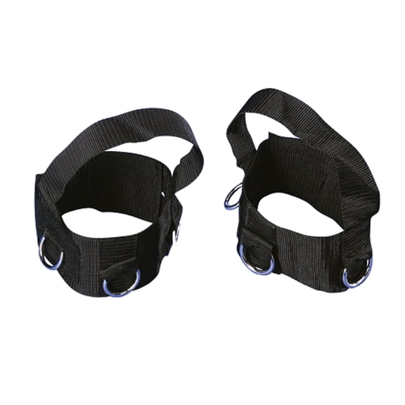 Total Gym Ankle Cuff for Gym Workouts, Lower Body Strength, Black, Set of 2
