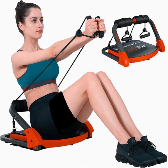 Total Gym Machine, Ab Workout Equipment, Adjustable Ab Machine for Stomach Workout, Sit Up Exercise Equipment for Home Workouts,Ab Rowing Machine With Resistance Bands