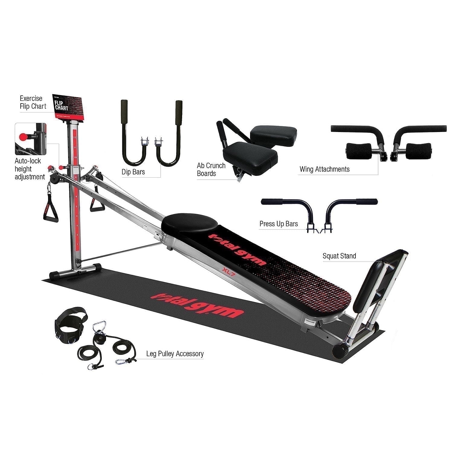 Total Gym XL7, Full Body Workout Equipment, Fitness Chest Machine